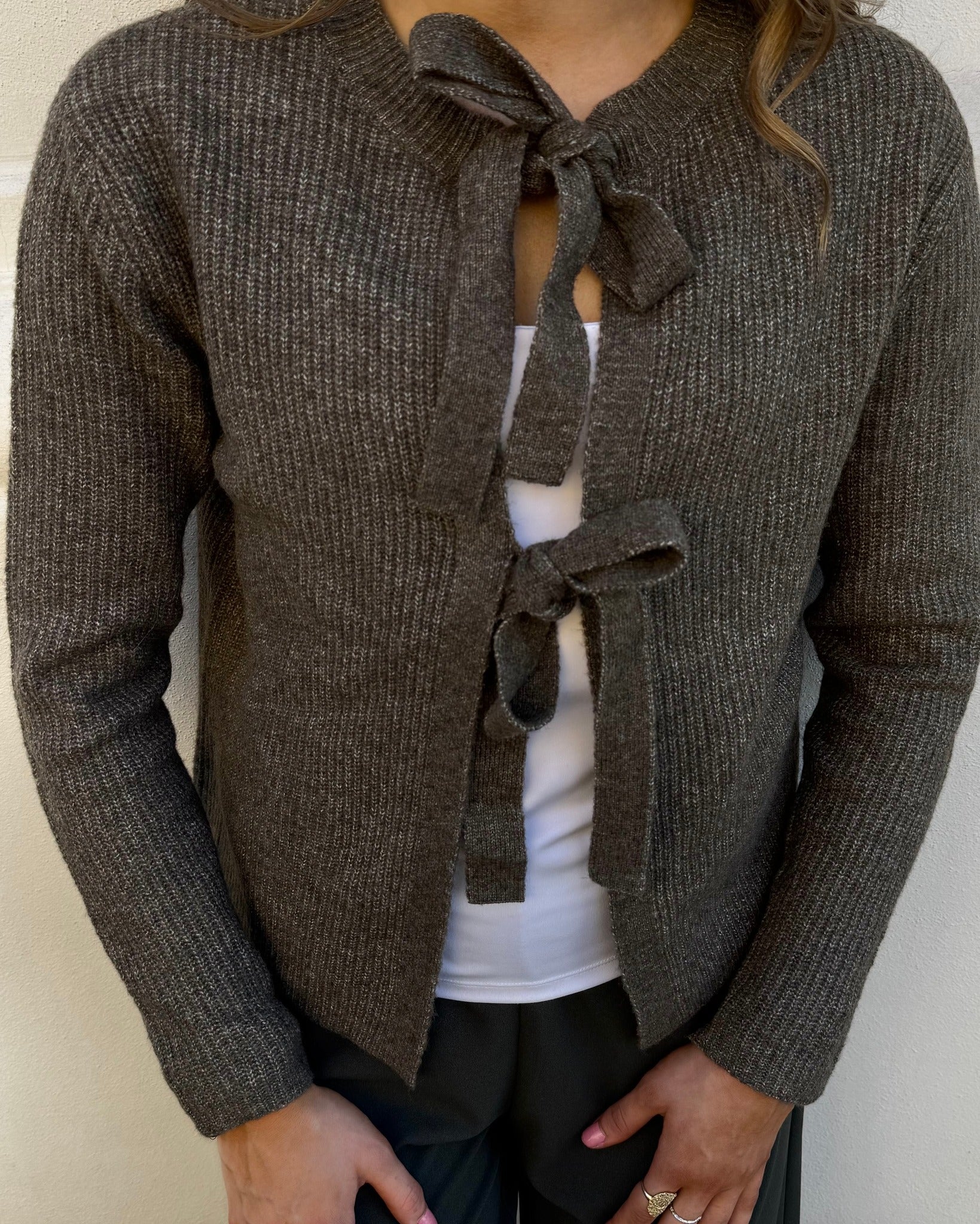 PCSILLY Knit Cardigan - Morel